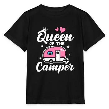 Queen Of The Camper Camping Caravan - Stanley/Stella MINI CREATOR Kids’ T-Shirt - black - Front - Mikhail (115cm)
