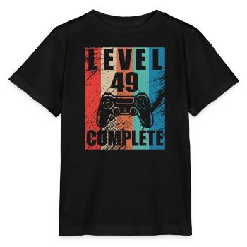 Level 49 abgeschlossen - Stanley/Stella Kinder T-Shirt MINI CREATOR  - Schwarz - Vorne - Mikhail (115cm)