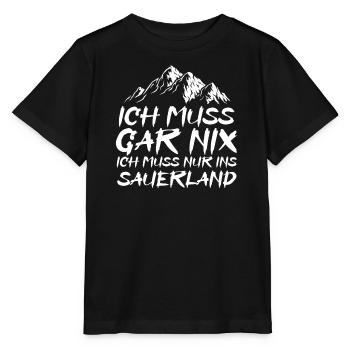 Sauerland Nordrhein-Westfalen Sauerländer Geschenk - T-shirt bio MINI CREATOR Stanley/Stella Enfant - noir - Devant - Mikhail (115cm)