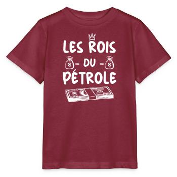 Pétrole - Les Rois Du Pétrole - T-shirt bio MINI CREATOR Stanley/Stella Enfant - bordeaux - Devant - Kain (125cm)
