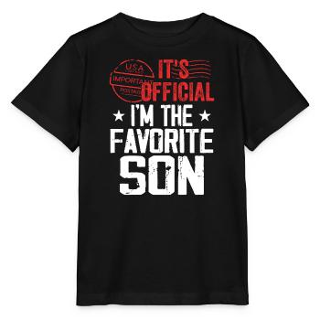 Es ist offiziell: Im Der Lieblingssohn - Stanley/Stella Kinder T-Shirt MINI CREATOR  - Schwarz - Vorne - Mikhail (115cm)