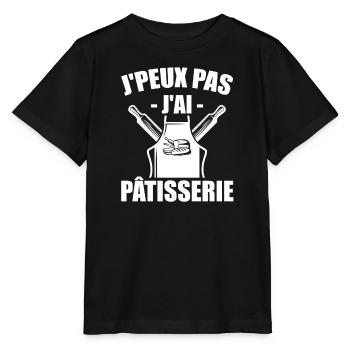 Pâtisserie, Pâtissier, Meilleur Pâtissier - T-shirt bio MINI CREATOR Stanley/Stella Enfant - noir - Devant - Mikhail (115cm)