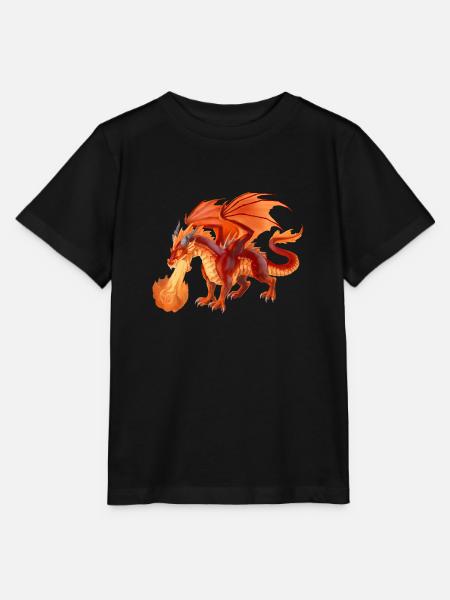 fire dragon - Stanley/Stella Kinder T-Shirt MINI CREATOR - Schwarz