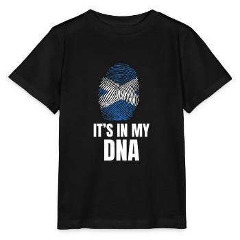 C'est dans mon ADN fier d'être d'Ecosse - T-shirt bio MINI CREATOR Stanley/Stella Enfant - noir - Devant - Mikhail (115cm)