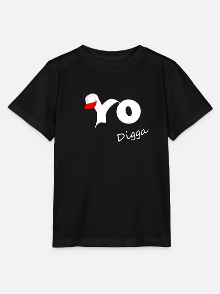 Yo Digga - Stanley/Stella Kinder T-Shirt MINI CREATOR - Schwarz