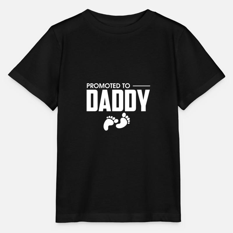 Annonce de grossesse mignonne à papa - T-shirt bio MINI CREATOR Stanley/Stella Enfant - noir
