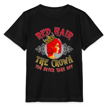 Rotes Haar: Die Krone, die Sie niemals ausziehen - Stanley/Stella Kinder T-Shirt MINI CREATOR  - Schwarz - Vorne - Mikhail (115cm)