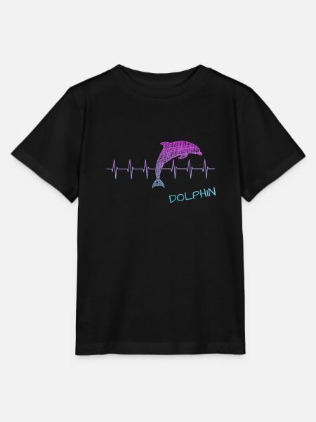 Dolphin Delfin - Stanley/Stella Kinder T-Shirt MINI CREATOR  - Schwarz