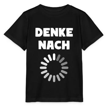 DENKE NACH - Stanley/Stella Kinder T-Shirt MINI CREATOR  - Schwarz - Vorne - Mikhail (115cm)