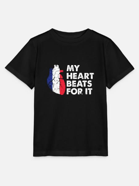 Frankreich Geschenkidee - Stanley/Stella Kinder T-Shirt MINI CREATOR - Schwarz