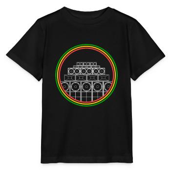 Sound System Jamaica - Stanley/Stella MINI CREATOR Kids’ T-Shirt - black - Front - Mikhail (115cm)