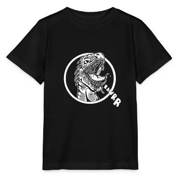 Dinosaure T-Rex Rawr - T-shirt bio MINI CREATOR Stanley/Stella Enfant - noir - Devant - Mikhail (115cm)
