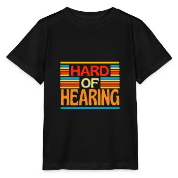 Hard Of Hearing Hearing Impaired - Stanley/Stella MINI CREATOR Kids’ T-Shirt - black - Front - Mikhail (115cm)