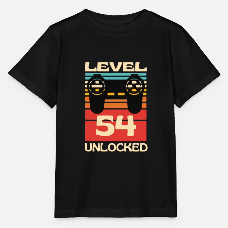 Niveau 54 ulåst funny gaming - Stanley/Stella T-shirt MINI CREATOR til børn - sort