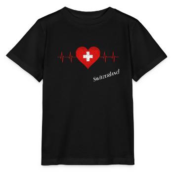Switzerland Swiss Schweiz - Stanley/Stella Kinder T-Shirt MINI CREATOR  - Schwarz - Vorne - Mikhail (115cm)