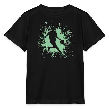 Basketball, Baller, Player, Streetball - Stanley/Stella Kinder T-Shirt MINI CREATOR  - Schwarz - Vorne - Mikhail (115cm)