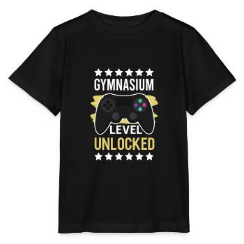 Gymnasium Level Unlocked Grundschulabsolvent - Stanley/Stella Kinder T-Shirt MINI CREATOR  - Schwarz - Vorne - Mikhail (115cm)