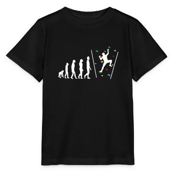 Bouldering Bouldern Evelution - T-shirt bio MINI CREATOR Stanley/Stella Enfant - noir - Devant - Mikhail (115cm)