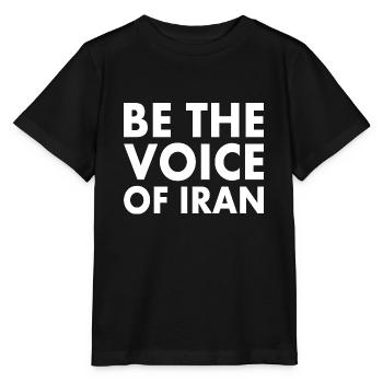 Be the voice of iran - Stanley/Stella MINI CREATOR Kids’ T-Shirt - black - Front - Mikhail (115cm)