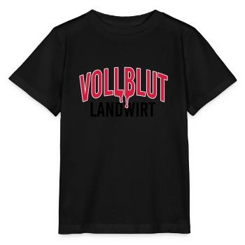 Vollblut Landwirt - Stanley/Stella Kinder T-Shirt MINI CREATOR  - Schwarz - Vorne - Mikhail (115cm)