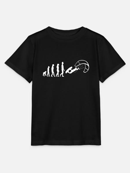 Kitesurfer Evolution Kiteboard Kiteboarding - Stanley/Stella Kinder T-Shirt MINI CREATOR - Schwarz