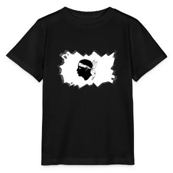 Corsica Flag Corsica Flag Corsica Corsica - Stanley/Stella MINI CREATOR Kids’ T-Shirt - black - Front - Mikhail (115cm)