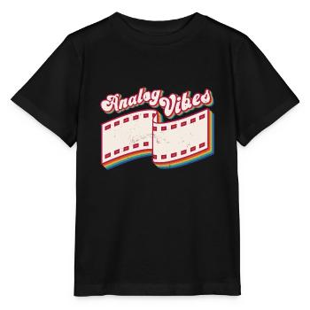 Retro Photographer Vintage Analog Vibes - Stanley/Stella Kinder T-Shirt MINI CREATOR  - Schwarz - Vorne - Mikhail (115cm)