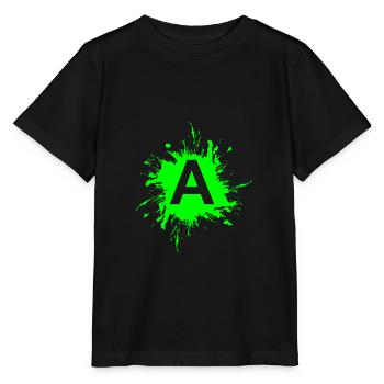 Team A letter A initial letter - Stanley/Stella MINI CREATOR Kids’ T-Shirt - black - Front - Mikhail (115cm)