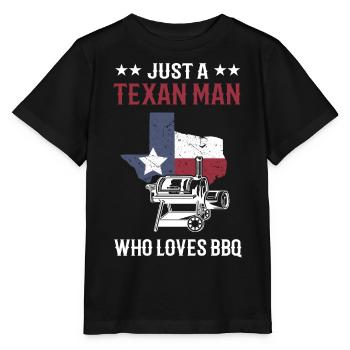 Texas BBQ - Stanley/Stella MINI CREATOR Kids’ T-Shirt - black - Front - Mikhail (115cm)