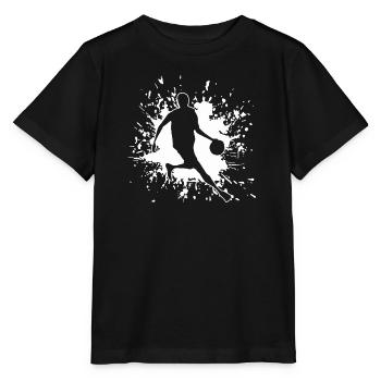 Basketball Basketballer BBall Streetball - Stanley/Stella Kinder T-Shirt MINI CREATOR  - Schwarz - Vorne - Mikhail (115cm)