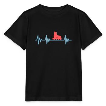En ligne-skates rythme cardiaque Heartbeat Inliner - T-shirt bio MINI CREATOR Stanley/Stella Enfant - noir - Devant - Mikhail (115cm)