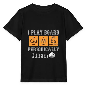 Board games; Chemistry; Nerd; gamer; PSE; games - Stanley/Stella MINI CREATOR Kids’ T-Shirt - black - Front - Mikhail (115cm)