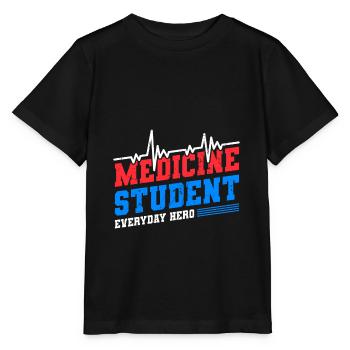 Medizin Student - Stanley/Stella Kinder T-Shirt MINI CREATOR  - Schwarz - Vorne - Mikhail (115cm)