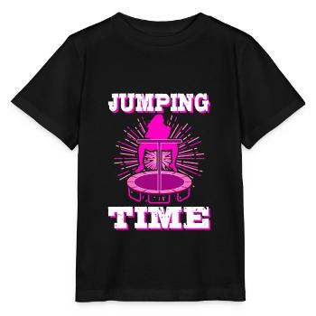 Jumping Trampolin Trendsport Fitness Sport Hüpfen - Stanley/Stella Kinder T-Shirt MINI CREATOR  - Schwarz - Vorne - Mikhail (115cm)