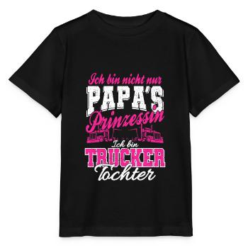 Lastkraftwagen Brummi Brummifahrer LKW Tochter - Stanley/Stella Kinder T-Shirt MINI CREATOR  - Schwarz - Vorne - Mikhail (115cm)