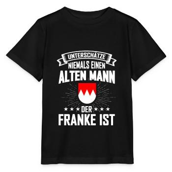 Franken Nürnberg Fränkisch Oberfranken - Stanley/Stella Kinder T-Shirt MINI CREATOR  - Schwarz - Vorne - Mikhail (115cm)