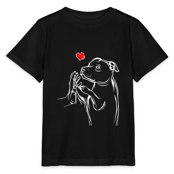 Staffordshire Bull Terrier Dear Mistress Dogs - Stanley/Stella MINI CREATOR Kids’ T-Shirt - black - Front - Mikhail (115cm)