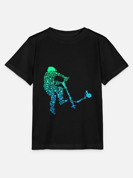 Scooter Stunt Tretroller Geschenk für Kinder - Stanley/Stella Kinder T-Shirt MINI CREATOR  - Schwarz