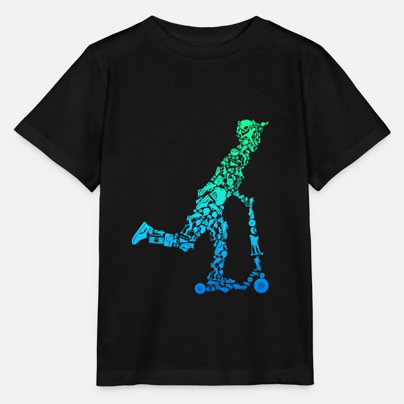 Scooter Roller Stunt für Kinder - Stanley/Stella Kinder T-Shirt MINI CREATOR  - Schwarz