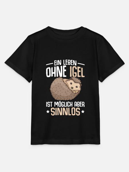 Igel Liebhaber Kinder Damen Herren - Stanley/Stella Kinder T-Shirt MINI CREATOR  - Schwarz