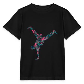 Breakdance Breakdancer Breakdancing - Stanley/Stella MINI CREATOR Kids’ T-Shirt - black - Front - Mikhail (115cm)