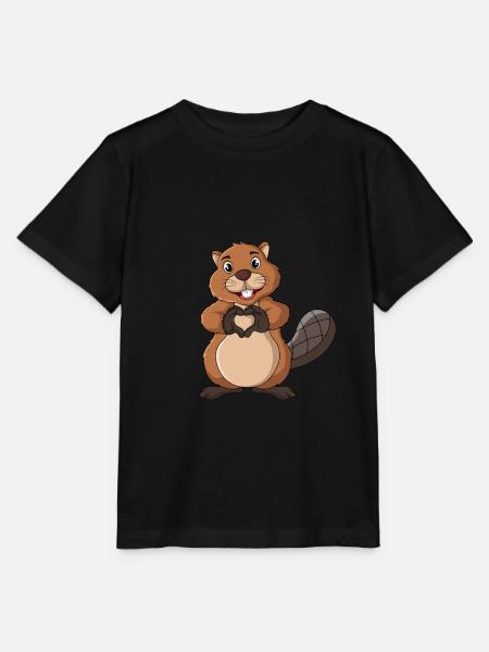 Biber Liebhaber Damen Kinder - Stanley/Stella Kinder T-Shirt MINI CREATOR  - Schwarz
