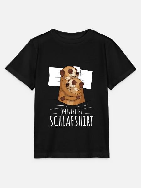 Offizielles Schlafshirt Erdmännchen - Stanley/Stella Kinder T-Shirt MINI CREATOR  - Schwarz