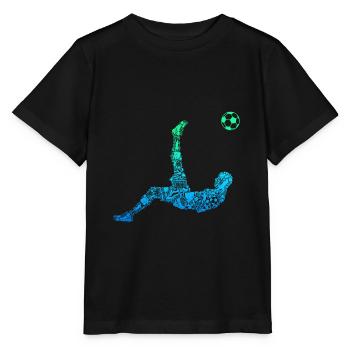 Football Footballer Football Players Children - Stanley/Stella MINI CREATOR Kids’ T-Shirt - black - Front - Mikhail (115cm)