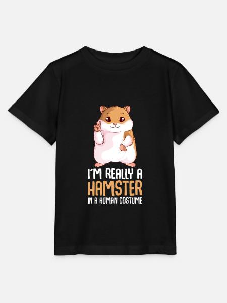 Hamster Haustier Mädchen Kinder - Stanley/Stella Kinder T-Shirt MINI CREATOR  - Schwarz