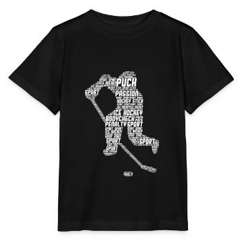 Eishockeyspieler Eishockey Männer Kinder - Stanley/Stella Kinder T-Shirt MINI CREATOR  - Schwarz - Vorne - Mikhail (115cm)