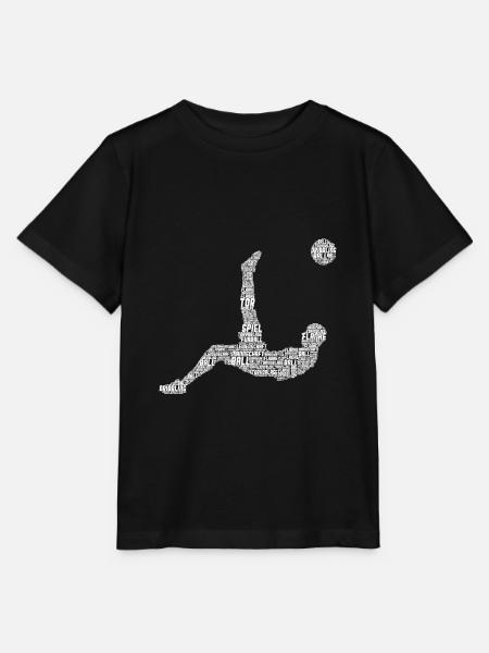 Fußball Fußballer Kinder Jungen - Stanley/Stella Kinder T-Shirt MINI CREATOR  - Schwarz