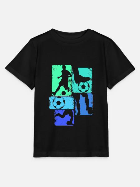 Fußballer Fußball Fußballspieler Jungen Kinder - Stanley/Stella Kinder T-Shirt MINI CREATOR  - Schwarz