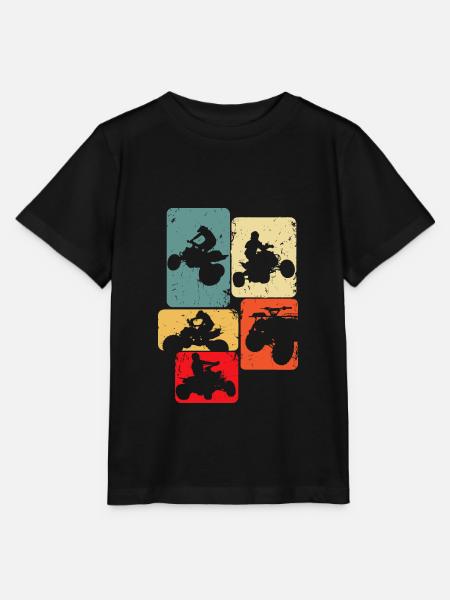 Quad ATV Quad Kinder Jungen Männer - Stanley/Stella Kinder T-Shirt MINI CREATOR - Schwarz