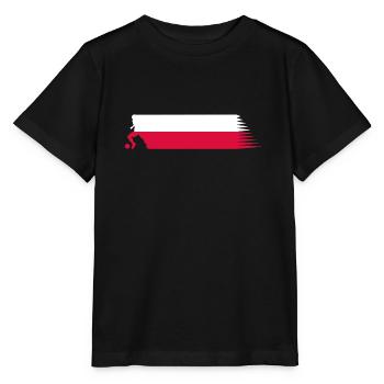 Poland Flag - Football National Team - Stanley/Stella MINI CREATOR Kids’ T-Shirt - black - Front - Mikhail (115cm)